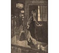 ZHAOSHAN Dipinti Famosi Poster D'epoca Parete Immagine del Muro Le Rydeack de Félicien Rops per la Decorazione Domestica dell'ufficio 60x90cm