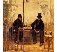 ZHAOSHAN Dipinti Famosi Poster D'epoca Parete Immagine del Muro Los bebedores de absenta de Jean Francois Raffaelli per L'arredamento del Soggiorno 60x90cm
