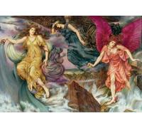 ZHAOSHAN Dipinti Famosi Poster D'epoca Parete Immagine del Muro Los espíritus de la tormenta de Evelyn De mrgans per la Decorazione Domestica dell'ufficio 60x90cm