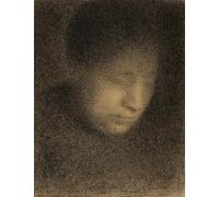 ZHAOSHAN Dipinti Famosi Poster D'epoca Parete Immagine del Muro Madame Seurat la madre del artista de Georges Seurat per la Decorazione Domestica dell'ufficio 60x90cm