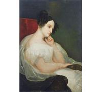 ZHAOSHAN Dipinti Famosi Poster D'epoca Parete Immagine del Muro Marie joséphine Souham Duchesse D'elchingen por Ary Scheffer per L'arredamento del Soggiorno 60x90cm