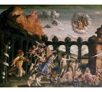 ZHAOSHAN Dipinti Famosi Poster D'epoca Parete Immagine del Muro Minerva persiguiendo los vicios del jardín de la virtud de Andrea Mantegna per la Decorazione Domestica dell'ufficio 60x90cm