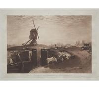ZHAOSHAN Dipinti Famosi Poster D'epoca Parete Immagine del Muro Molino de viento y bloqueo. por MallordWilliam Turner per L'arredamento del Soggiorno 60x90cm