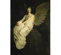 ZHAOSHAN Dipinti Famosi Poster D'epoca Parete Immagine del Muro Monumento a Stevenson por Abbott Handerson Thayer per L'arredamento del Soggiorno 60x90cm