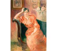ZHAOSHAN Dipinti Famosi Poster D'epoca Parete Immagine del Muro Niñera y Ba de Berthe Morisot per L'arredamento del Soggiorno 60x90cm