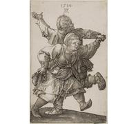 ZHAOSHAN Dipinti Famosi Poster D'epoca Parete Immagine del Muro Pareja de campesinos bailando de Alberto Durero per la Decorazione Domestica dell'ufficio 60x90cm