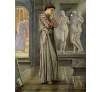 ZHAOSHAN Dipinti Famosi Poster D'epoca Parete Immagine del Muro Pigmalión y la imagen que el corazón desea de Edward Burne Jones per la Decorazione Domestica dell'ufficio 60x90cm