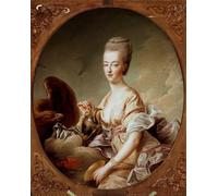 ZHAOSHAN Dipinti Famosi Poster D'epoca Parete Immagine del Muro Retrato de María Antonieta de Francois Hubert Drouais per la Decorazione Domestica dell'ufficio 60x90cm