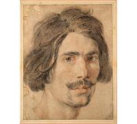 ZHAOSHAN Dipinti Famosi Poster D'epoca Parete Immagine del Muro Retrato de un hombre con bigote Gian Lorenzo Bernini per L'arredamento del Soggiorno 60x90cm