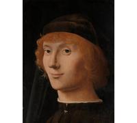 ZHAOSHAN Dipinti Famosi Poster D'epoca Parete Immagine del Muro Retrato de un hombrede Antonello Da Messina per la Decorazione Domestica dell'ufficio 60x90cm