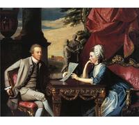 ZHAOSHAN Dipinti Famosi Poster D'epoca Parete Immagine del Muro Sr. y Sra. Ralph Izard de John Singleton Copley per L'arredamento del Soggiorno 60x90cm