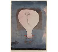 ZHAOSHAN Dipinti Famosi Poster D'epoca Parete Immagine del Muro Susto de niña Schreck Eines Mädchens de Paul Klee per la Decorazione Domestica dell'ufficio 60x90cm
