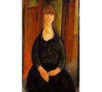 ZHAOSHAN Dipinti Famosi Poster D'epoca Parete Immagine del Muro Vendedor de flores de Amedeo Modigliani per la Decorazione Domestica dell'ufficio 60x90cm