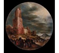 ZHAOSHAN Famoso Quadri Murale Stampe Olio Camino al Gólgota de Jan the Elder Brueghel per la Decorazione Domestica dell'ufficio 60x90cm