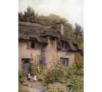 ZHAOSHAN Famoso Quadri Murale Stampe Olio Cottage Garden Selworthy Somerset por Alfred Robert Quinton per L'arredamento del Soggiorno 60x90cm