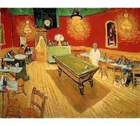 ZHAOSHAN Famoso Quadri Murale Stampe Olio Das Nachtcafé an Der Place Lamartine en Arles de Vincent Van Gogh per L'arredamento del Soggiorno 60x90cm