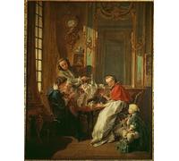 ZHAOSHAN Famoso Quadri Murale Stampe Olio Desayuno de François Boucher per la Decorazione Domestica dell'ufficio 60x90cm