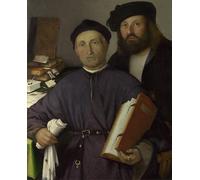 ZHAOSHAN Famoso Quadri Murale Stampe Olio el médico Agostino Della Torre y su hijo por artista famoso per L'arredamento del Soggiorno 60x90cm