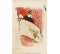 ZHAOSHAN Famoso Quadri Murale Stampe Olio el palco de la máscara dorada de Henri De Toulouse Lautrec per la Decorazione Domestica dell'ufficio 60x90cm