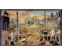 ZHAOSHAN Famoso Quadri Murale Stampe Olio Esta es la masacre de la oposición republicana de Antoine Caron per la Decorazione Domestica dell'ufficio 60x90cm