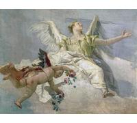 ZHAOSHAN Famoso Quadri Murale Stampe Olio Gloria de los ángeles de Battista per la Decorazione Domestica dell'ufficio 60x90cm