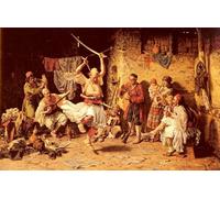 ZHAOSHAN Famoso Quadri Murale Stampe Olio La danza de la espada de Paul Joanovitch per L'arredamento del Soggiorno 60x90cm