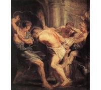 ZHAOSHAN Famoso Quadri Murale Stampe Olio La Flagelación de Cristo de Peter Paul Rubens per L'arredamento del Soggiorno 60x90cm