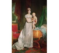 ZHAOSHAN Famoso Quadri Murale Stampe Olio María Luisa y el Rey por Baron François Pascal Simon Gérard per L'arredamento del Soggiorno 60x90cm