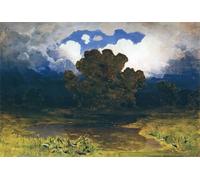 ZHAOSHAN Famoso Quadri Murale Stampe Olio Nube del lago del bosque por Arkhip Kuindzhi per la Decorazione Domestica dell'ufficio 60x90cm