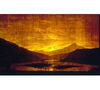 ZHAOSHAN Famoso Quadri Murale Stampe Olio Paisaje fluvial montañoso de nochewc y témpera sobre papel transparente Pareja de Caspar David Friedrich per la Decorazione Domestica dell'ufficio 60x90cm