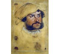 ZHAOSHAN Famoso Quadri Murale Stampe Olio Retrato de Ernest Confessor por Lucas the Elder Cranach per la Decorazione Domestica dell'ufficio 60x90cm