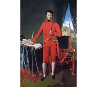 ZHAOSHAN Famoso Quadri Murale Stampe Olio Retrato de Napoleón Bonaparte como primer cónsul de Jean Auguste Ingres per la Decorazione Domestica dell'ufficio 60x90cm