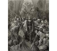 ZHAOSHAN Famoso Quadri Murale Stampe Olio Rey Luis Ix prisionero en Egipto Ilustración de Gustave Dore per la Decorazione Domestica dell'ufficio 60x90cm