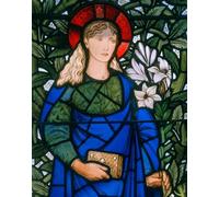 ZHAOSHAN Famoso Quadri Murale Stampe Olio Whitelands College Morris Edward Burne jones María por Edward Burne Jones per la Decorazione Domestica dell'ufficio 60x90cm