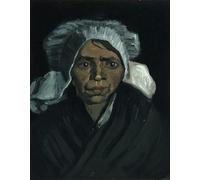 ZHAOSHAN Famoso Stampa Artistica Poster Stampa Cabeza de mujer campesina de Vincent van Gogh per la Decorazione Domestica dell'ufficio 60x90cm