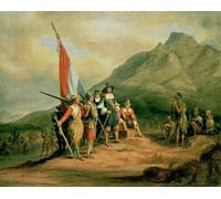 ZHAOSHAN Famoso Stampa Artistica Poster Stampa el desembarco de Jan Van Riebeeck Th April por Charles per L'arredamento del Soggiorno 60x90cm