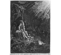 ZHAOSHAN Famoso Stampa Artistica Poster Stampa el judío errante y el juicio final grabado por Felix Jean Gauchard de Gustave Dore per L'arredamento del Soggiorno 60x90cm