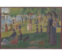 ZHAOSHAN Famoso Stampa Artistica Poster Stampa Estudio para un domingo en Lajatte de Georges Seurat per L'arredamento del Soggiorno 60x90cm