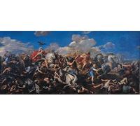 ZHAOSHAN Famoso Stampa Artistica Poster Stampa la Batalla de Alejandro Darío de Pietro Da Cortona per L'arredamento del Soggiorno 60x90cm
