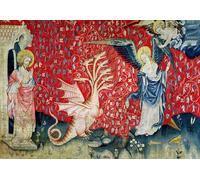 ZHAOSHAN Famoso Stampa Artistica Poster Stampa La mujer que recibe alas para huir del dragón de Nicolás Bataille per la Decorazione Domestica dell'ufficio 60x90cm