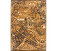 ZHAOSHAN Famoso Stampa Artistica Poster Stampa Los Diez Mandamientos Detalle del Segundo Mandamiento por Lucas Cranach el Viejo per L'arredamento del Soggiorno 60x90cm