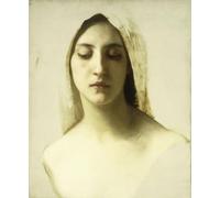 ZHAOSHAN Famoso Stampa Artistica Poster Stampa Mujeres de luto arrodilladas ante la tumba de William Adolphe Bouguereau per L'arredamento del Soggiorno 60x90cm