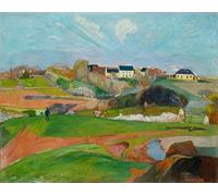 ZHAOSHAN Famoso Stampa Artistica Poster Stampa Paisaje en Le Pouldu de Paul Gauguin per L'arredamento del Soggiorno 60x90cm