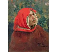 ZHAOSHAN Famoso Stampa Artistica Poster Stampa Retrato de Dante Alighieri - Ilya Efimovich Repin per la Decorazione Domestica dell'ufficio 60x90cm