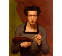 ZHAOSHAN Famoso Stampa Artistica Poster Stampa Retrato De L'artiste Anne-francois-louis Janmot per la Decorazione Domestica dell'ufficio 60x90cm