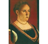 ZHAOSHAN Famoso Stampa Artistica Poster Stampa Retrato de mujer de Vittore Carpaccio per la Decorazione Domestica dell'ufficio 60x90cm