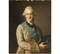 ZHAOSHAN Famoso Stampa Artistica Poster Stampa Retrato de Offrederick Adolf de Suecia por Alexander Roslin per la Decorazione Domestica dell'ufficio 60x90cm