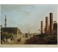ZHAOSHAN Famoso Tela graffiti Artistiche Tela Columnas de granito de París Francia desde el antiguo pórtico de Alejandría por Mayer per la Decorazione Domestica dell'ufficio 60x90cm
