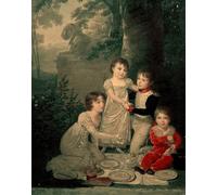 ZHAOSHAN Famoso Tela graffiti Artistiche Tela Cuatro hijos de Joachim Murat y Caroline Bonaparte de Jean Baptiste Isabey per L'arredamento del Soggiorno 60x90cm