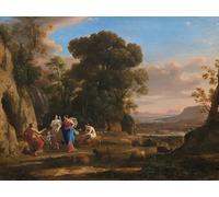 ZHAOSHAN Famoso Tela graffiti Artistiche Tela el juicio de Paris de Claude Lorrain per L'arredamento del Soggiorno 60x90cm